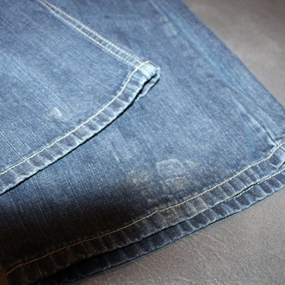 Men's TRUST Jeans Size 44 x 32 Dark Blue - Picture 12 of 13